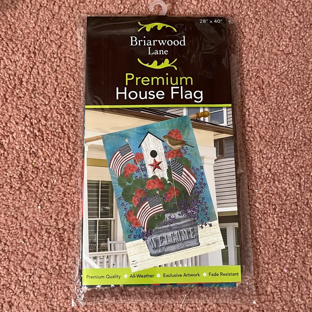 Summer Patriotic House Flag 28 x 40